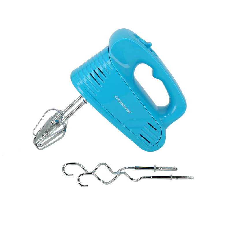 Hand Mixer - 200W Powerful Motor - 5 Speed Control - 2 Beaters and 2 Hooks - Mix, Stir, Blender, Whip - ABS Material
