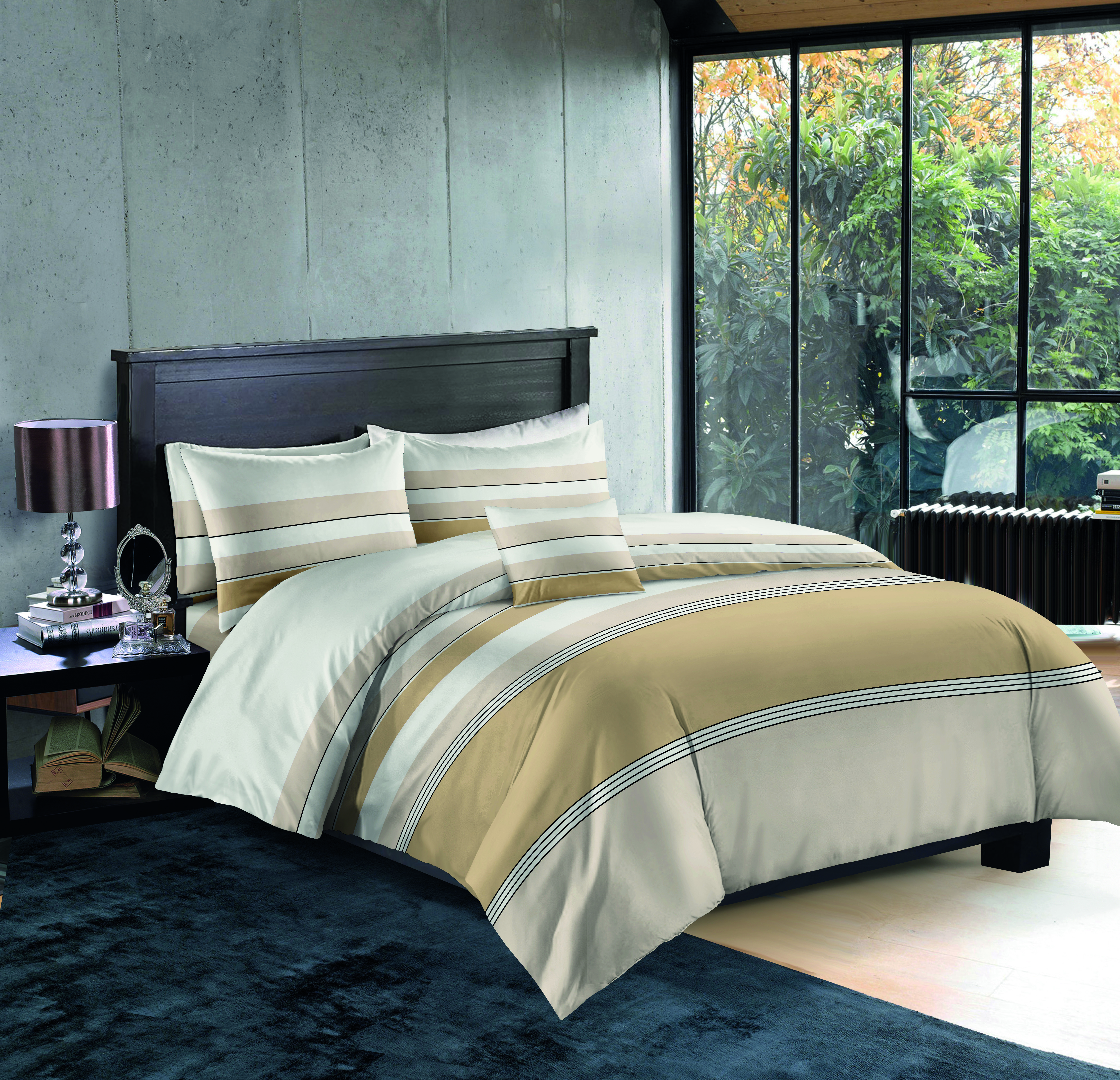 8 Comforter Set, 6 Pc - Flat Sheet, Comforter, 2 Pillow cases and 2 Cushion Set for Bedroom - Super Soft Fluffy Warm Comforter Set - Polyster Blanket, Throws for Sofa Fluffy Blanket Bed