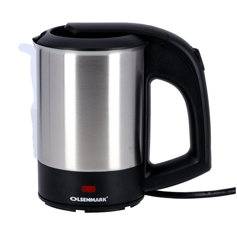 Electric Stainless Steel Kettle, 0.5L - Stainless Steel Body - Auto Shut-Off On Boiling - Boil Dry Protection - Pilot Lamp - 1100W