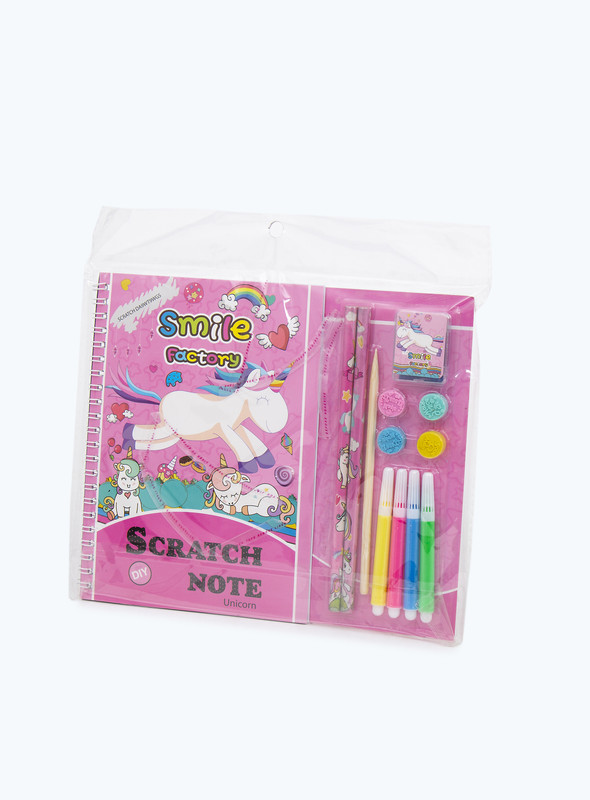 Day N Day-4 PC COLOUR PEN,SCRATCH BOOK WITH STATUE,3 PC PENCIL AND 4 PC CAPSULE PAINT