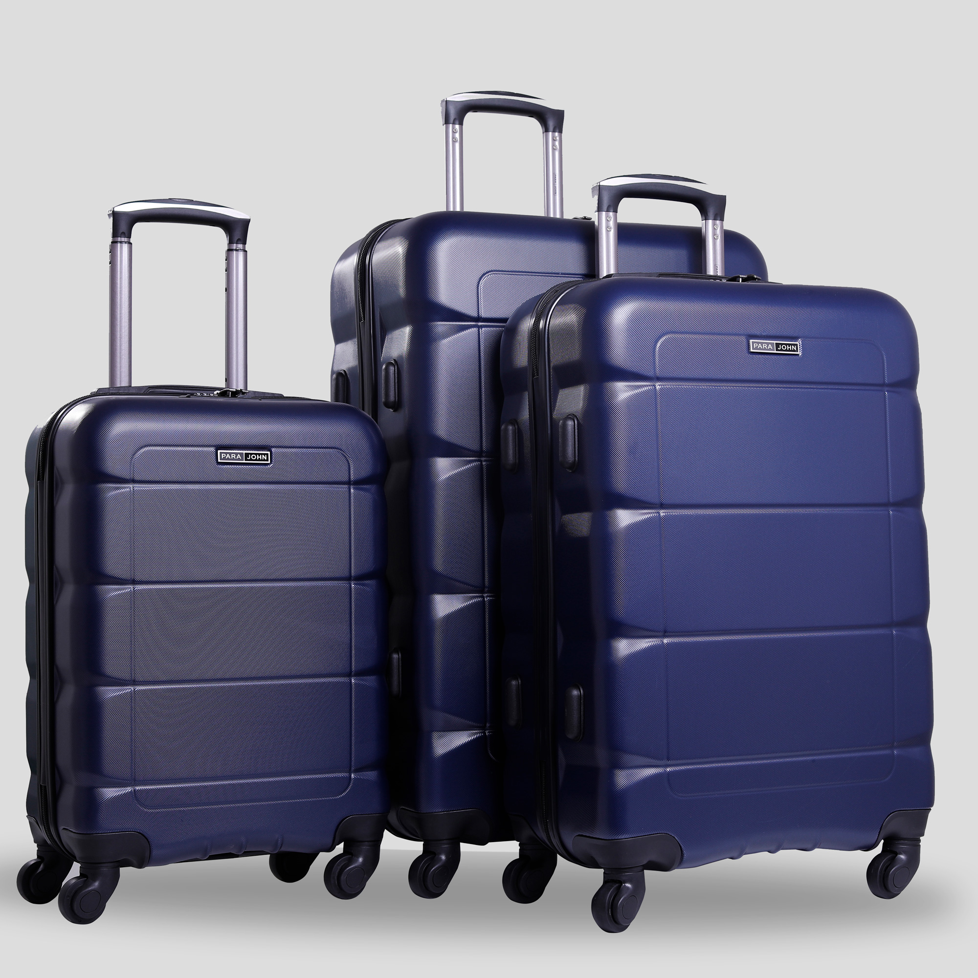 Parajohn PJTR3143 Sphinx 3 Pcs Trolley Luggage Set, Navy