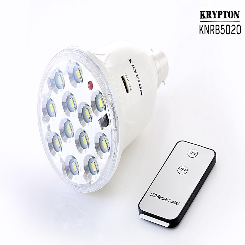 Energy Saving Lamp- Rechargeable Emergency LED Bulb for Home, Office with 12 PCS SMD LED | 2.5 Hours Working