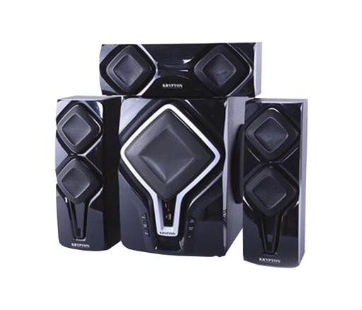 High Power 4.1 CH Multimedia Speaker - Multimedia Speaker System with Subwoofer - USB/SD/FM/BT/REC/MIC - LED Display Speakers for Computers, Laptop, TV, Tablet, Music Player - Full Function Remote Con