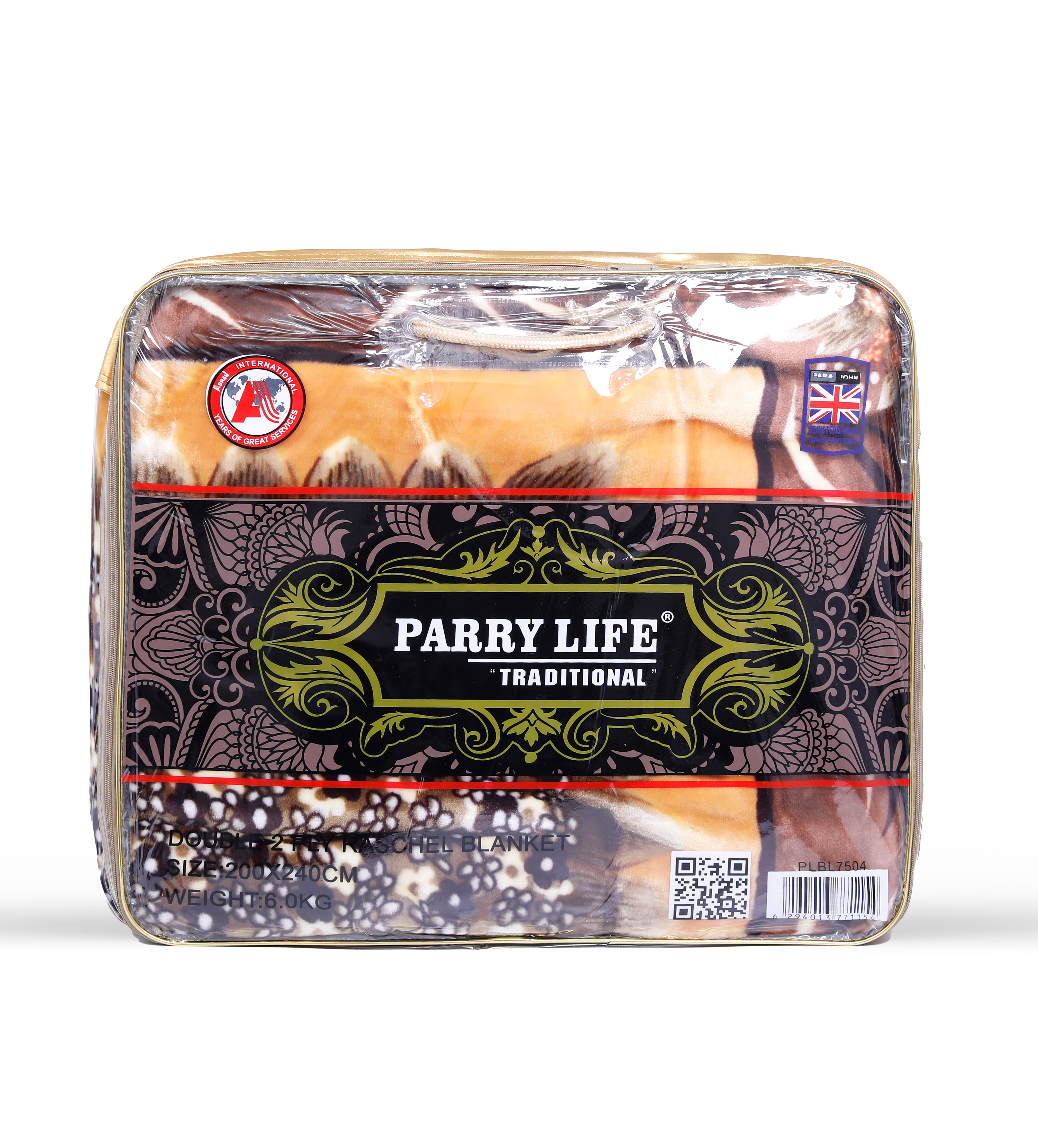 Parrylife 2 PLY Raschel Blanket - Double Size Fleece Throw Blanket for Bedroom Sofa Couch - Super Soft Fluffy Warm Solid Bed Throws for Sofa - Raschel Napping Blanket, Throws for Sofa Bed (200x240 cm)