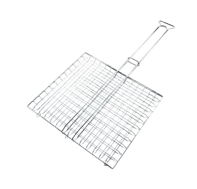 Royalford RF5378 BBQ Grill - Companion Ultimate Rectangular-Shaped Grilling Basket | Removable Handle | Perfect for Grilling Vegetables, Fishes, Shrimp, Chops, Chicken Wings & More