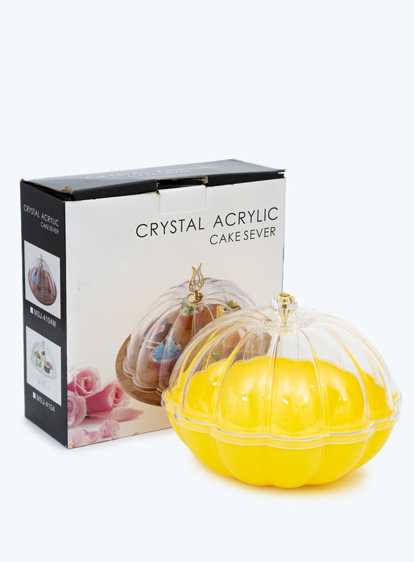 DAY N DAY  ACRYLIC CANDY POT Moulded from high-grade material  YELLOW 28*11*28