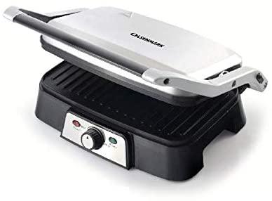 Grill Maker With Non Stick Coating Plate, 2 Slice - Cool Touch Housing - Non-Stick Cooking Plate - Power On And Reading Indicator - AC220-240V- 60Hz 1500W - Anti-Slip Rubber Foot.