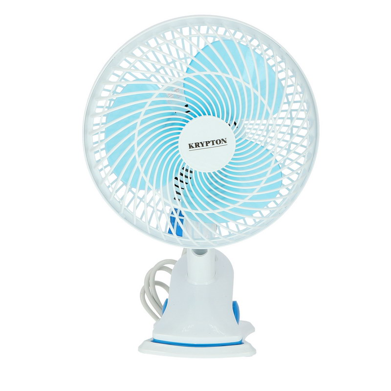 8-Inch Table Fan - 2 Speed Settings with Oscillating/Rotating and Static Feature - Electric Portable Desktop Cooling Fan for Desk Home or Office Use