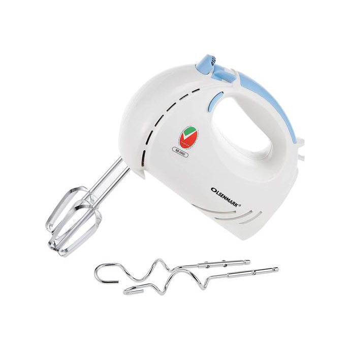 Hand Mixer - 150W Powerful Motor - 7 Speed Control - 2 Beaters and 2 Hooks - Mix, Stir, Blender, Whip - ABS Material - Lightweight