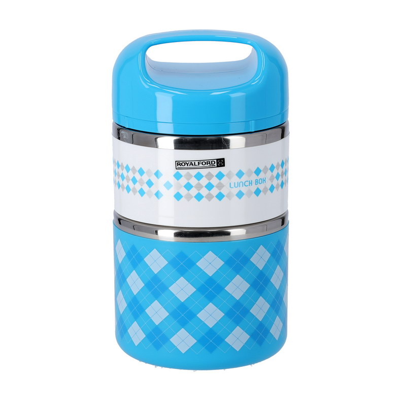 S 930ML Double Layer Lunch Box - Leak-Proof & Airtight Lid Food Storage Container - High-Quality Stainless Steel Inner, Non-Toxic and Design - Portable & Easy to Clean