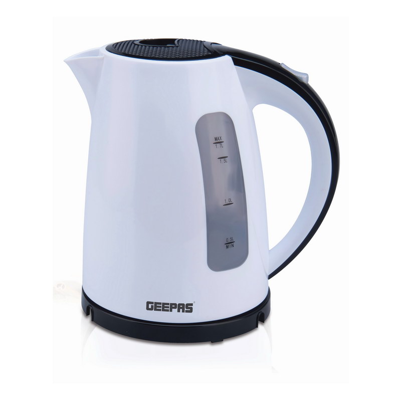 Geepas 1.7L Cordless Electric Kettle | Safety Lock, Boil Dry Protection & Auto Shut off Feature | Heats up Quickly & Easily | Boiler for Hot Water, Tea & Coffee Maker | 2200W | 2 Year Warranty