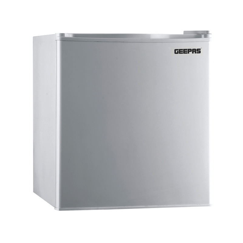 Geepas GRF654WPE 60L Single Door Refrigerator - Portable Low Noise Separate Chiller Compartment, Compact Recessed Handle & Adjustable Thermostat | Ideal for Retailers, Home, Bachelor's, Medical Shops 
