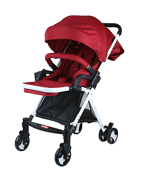 Baby Plus Single Stroller  Blackredwhite 0-2 Years