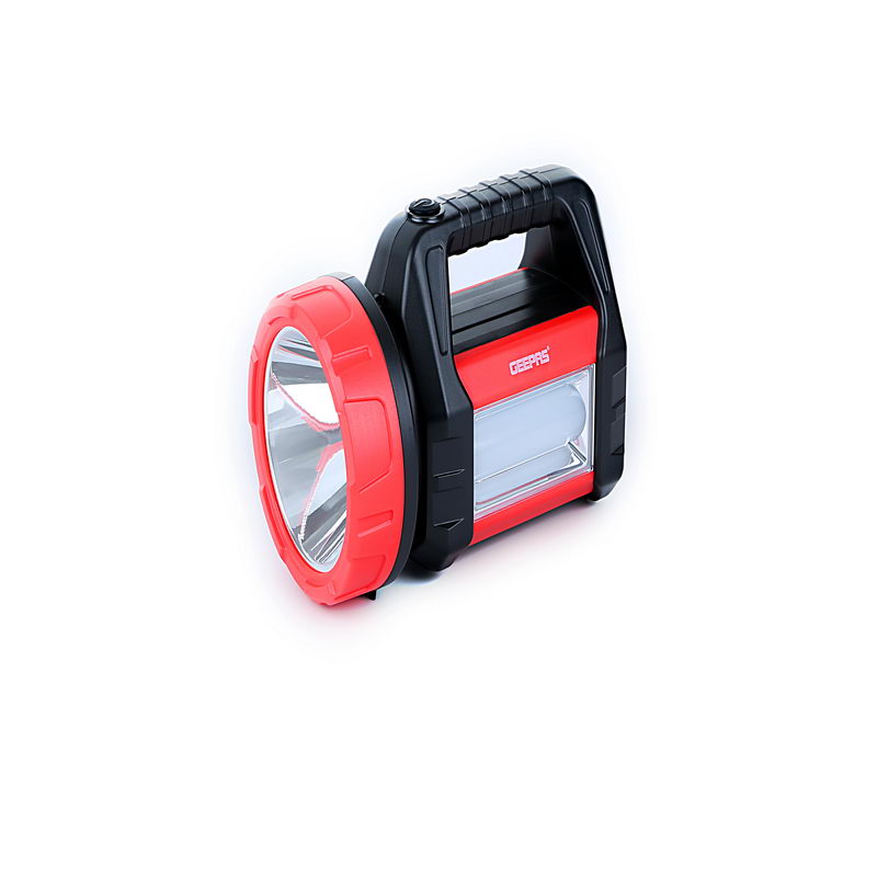 Rechargeable Search Light with Lantern - Hand held LED Torch| Light Big Spotlight Flashlight | High Power Large Battery 2000mAh, Flood Light Camping Lantern | 2 years Warranty
