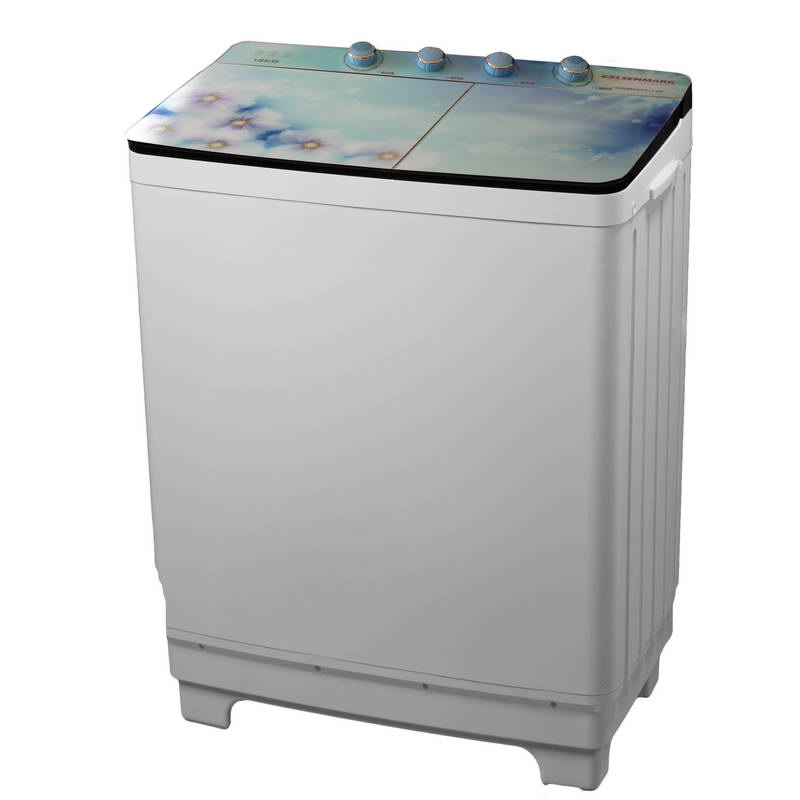 Semi Automatic Washing Machine, 13kg - Big Pulsator - Lower Noise - Lint Filter - Toughened Glass Cover - Powerful Motor - Wash Power:500W - Spin Power:200W