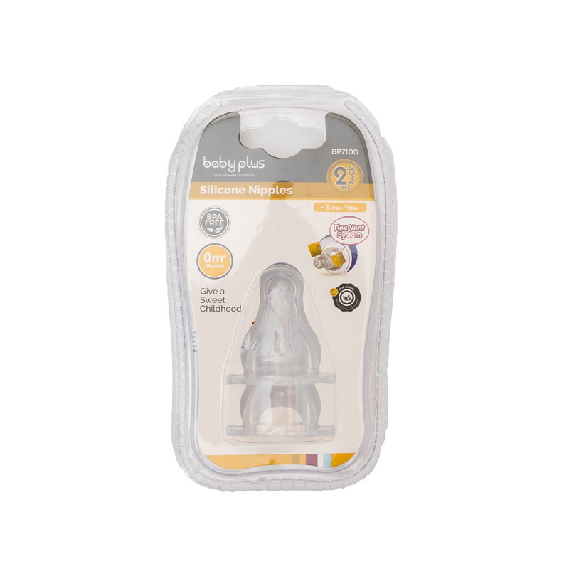 Babyplus silicon nipples|Flex vent system|0+ month