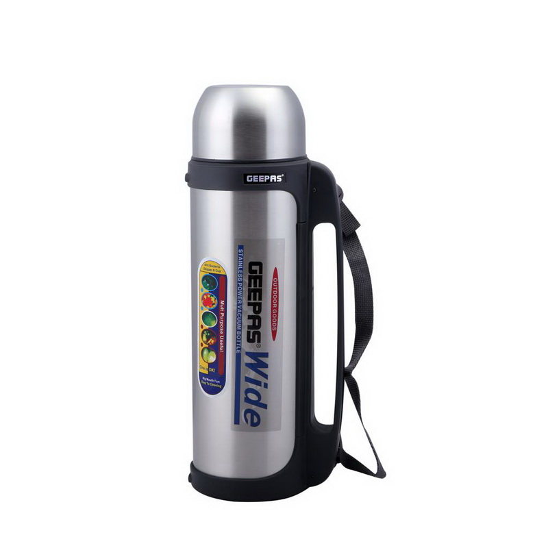 2.2L Vacuum Flask - Stainless Steel Vacuum Bottle Keep Hot & Cold Antibacterial topper & Cup - Perfect for Outdoor Sports, Fitness, Camping, Hiking, Office, School | 2 Year Warranty