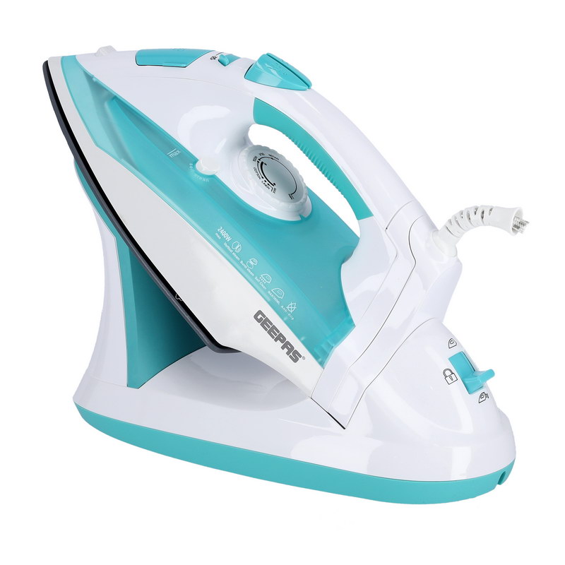 2400W Corded & Cordless Steam Iron - Non-Stick Ceramic Soleplate, Steam Boost, Anti Drip & Self Cleaning Functions with water Tank & Power Base | 2 Years Warranty