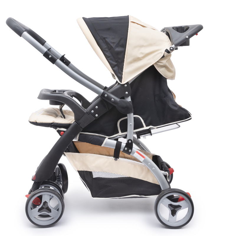 Baby Plus Lightweight Baby Stroller Khaki Black