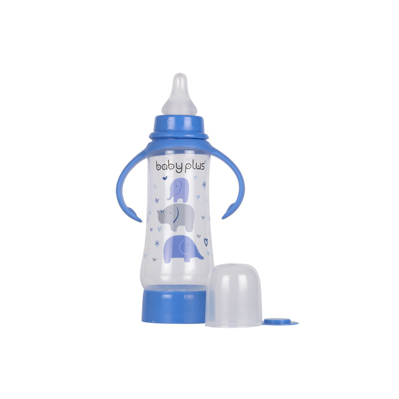 Babyplus Feeding Bottle With Handle +0Month,Bpa free250ml&8 OZ for baby Boy