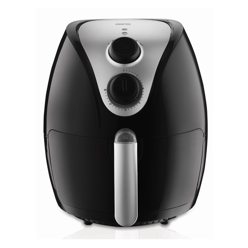 Geepas Air Fryer 1350W 3.2L - Overheat Protection, LED ON-OFF Lights, 30 Minutes Timer, Rapid Air Circulation, Non Stick Detachable Basket, Temperature & Timer Control, 2 YEARS WARRANTY