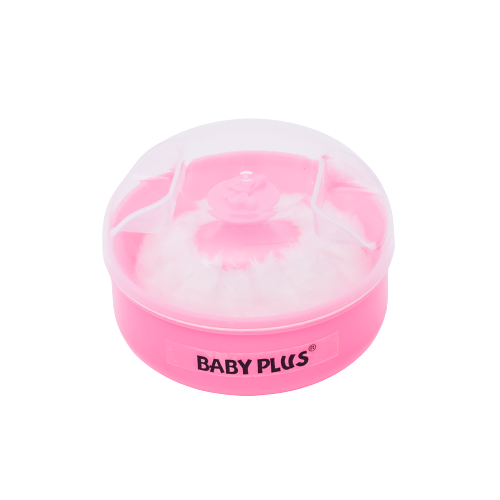 Baby Plus 2 Pcs Baby Soft Face Body Powder Puff Sponge Box Kit Makeup Cosmetic Villus Container