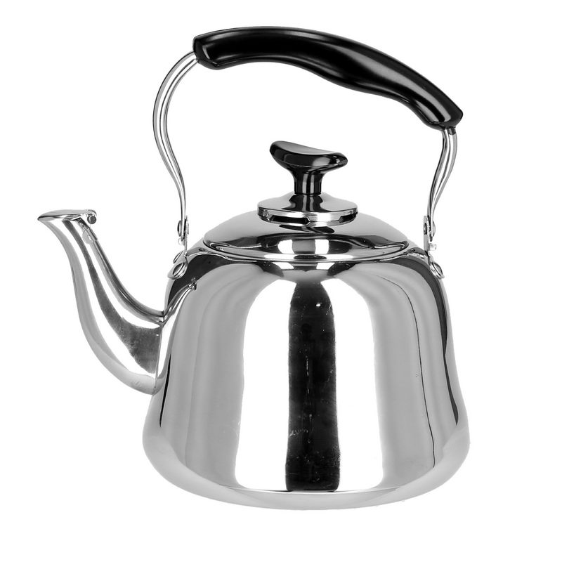 Royalford RF9563 1L Stainless Steel Whistling Kettle - Portable Whistling Tea Kettle with Heat Resistant Handle | Ergonomic Pouring Spout | Compatible with Gas, Induction, Hot Plate, Halogen, & Cerami