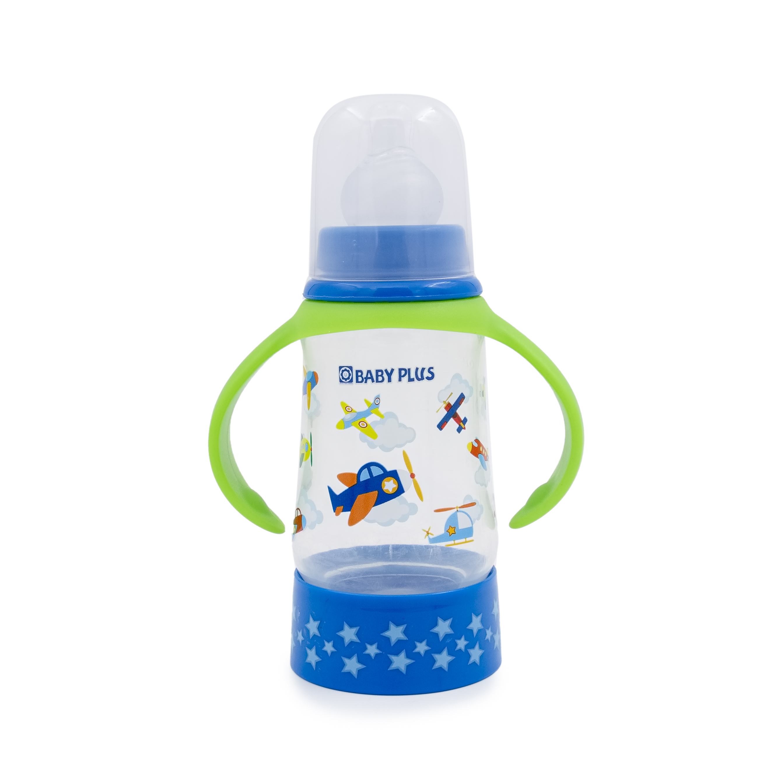 Baby Plus Baby Soft And Flexible Feeding Bottle With Handle 150Ml/5Oz 0M+