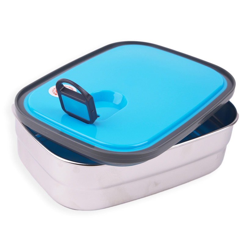 Day N Day Steel Insulated With Steel Lid Lunch Box, Set Of 1, 1000 mL