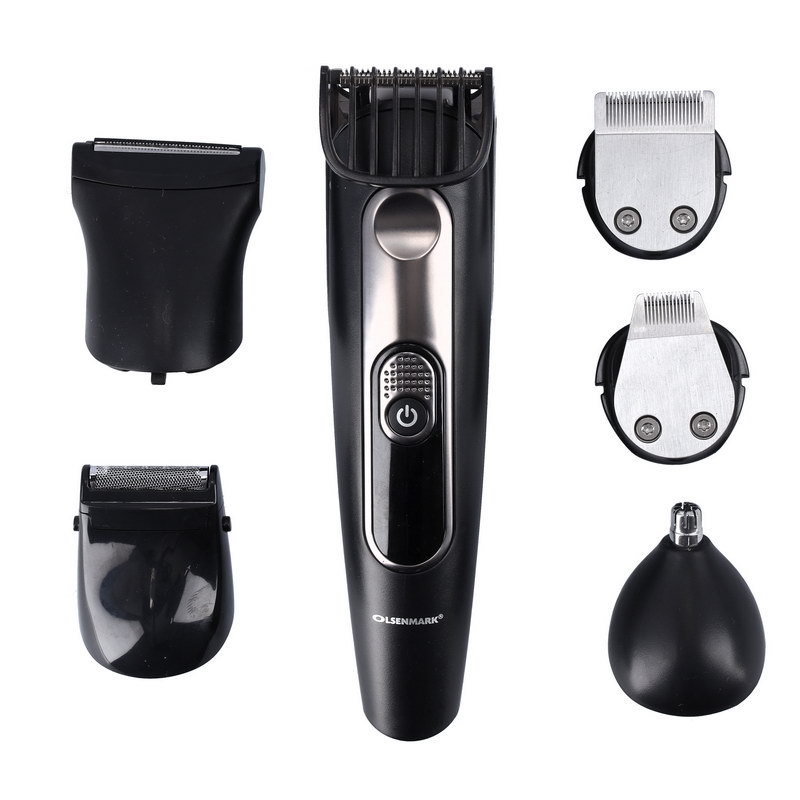 Professional Grooming Set, 12 In 1 - Cord/Cordless Operation - 60 Minutes Working - Shaver, Body Groomer, Clipper (T-Blade), Beard Trimmer (U-blade), Precision Trimmer - LED Display