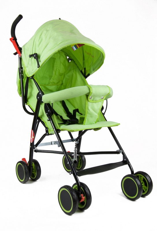 Baby Plus Baby Stroller With Reversible Canopy Green