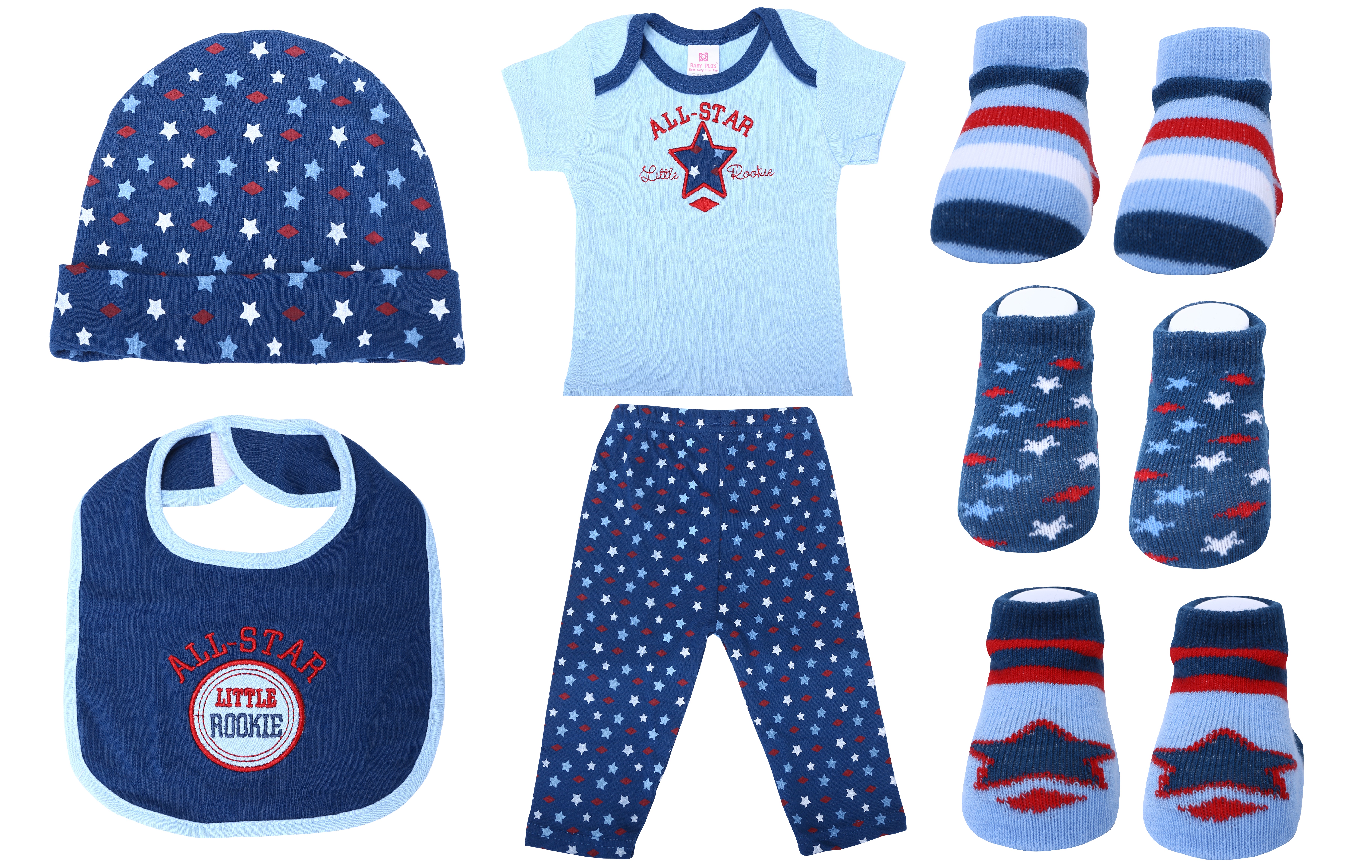 Baby Plus  9Piece Baby Gift Set