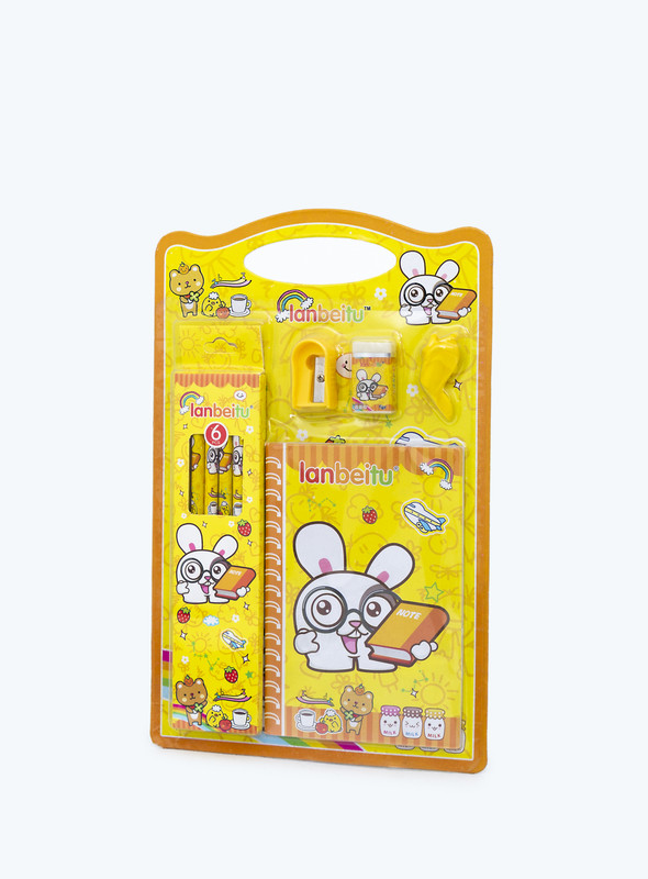 Day N Day-6 PC HB PENCIL,NOTE BOOK,SHARPNER AND PENCIL TOP