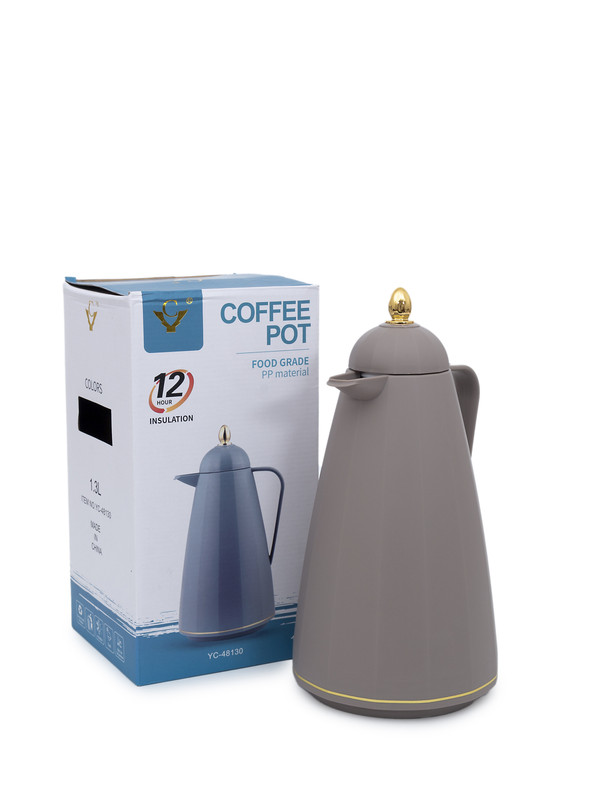 Day N Day Vacuum Flask with Double Wall Glass 1.5  Liter | Wide Mouth with Anti-Leakage Cap Double Walled Travel Mug 