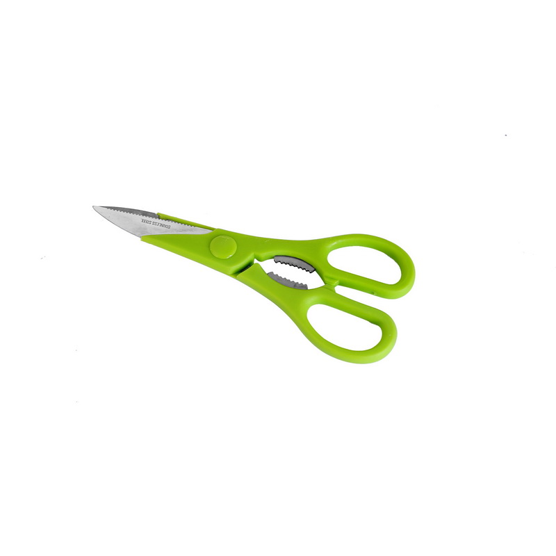 Stainless Steel Scissors | 2-in-1 Kitchen Scissor - Complete Stainless Steel Body with Easy Grip - Multi-Purpose Kitchen Utility Shear - Two-in-One Scissor & Nut Cracker
