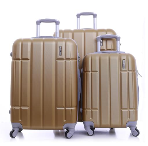 Parajohn PJTR3071 ABS Hard Trolley Luggage Set, Gold