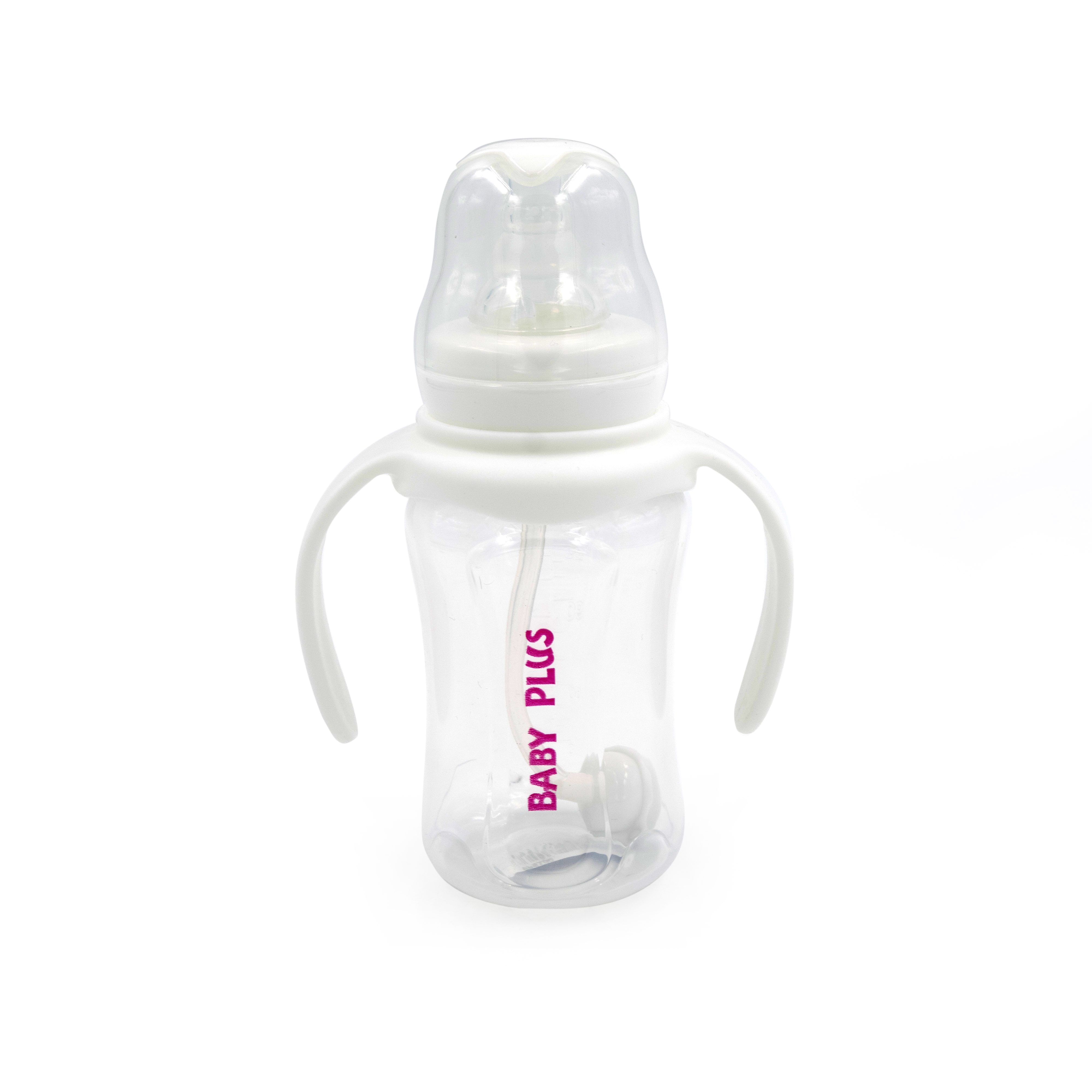 Baby Plus Baby Nature Feeding Bottle Pack Of 1, 150Ml - White/Clear