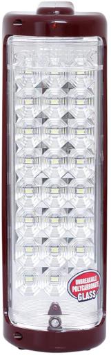 Rechargeable LED Emergency Lantern, 24 Pcs LED - Portable, Lightweight, Carry Handle - Operating time: 20 Hours [low power] | 12 Hours [high power].