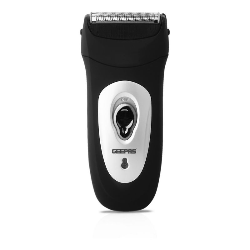 Geepas Men's Electric Foil Shaver - Mini Travel Rechargeable Precision Foil Shaver with Sideburn Trimmer for Beard & Stubble - Cordless Electric Beard Razor - Reciprocating Trimmer - 2 Year Warranty