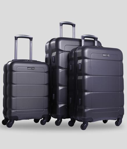 Parajohn PJTR3143 Sphinx 3 Pcs Trolley Luggage Set, Dark Grey