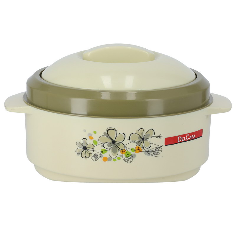 Delcasa DC1491 2400ml(2.4 Ltr) Supremo Hot Pot Casserole | Super PU Insulation Hot Pot with Stainless Steel Inner Casing | Dishwasher Safe | Serving Dishes with Lids | Hot Food Storage Container & War