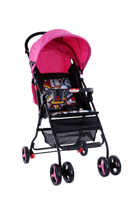 Baby Plus Bp8310 Pink Stroller Cum Pram, 0-36 M