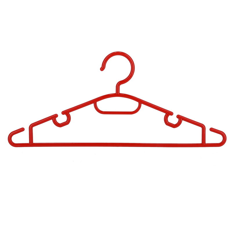 Delcasa DC1645 5Pcs Plastic Cloth Hanger Set - Home Premium Coat Hangers Set for General Use -Rotating Swivel Hook, for Ties - High-Quality Polymer Construction, Universal Colours & Non-Slip Design
