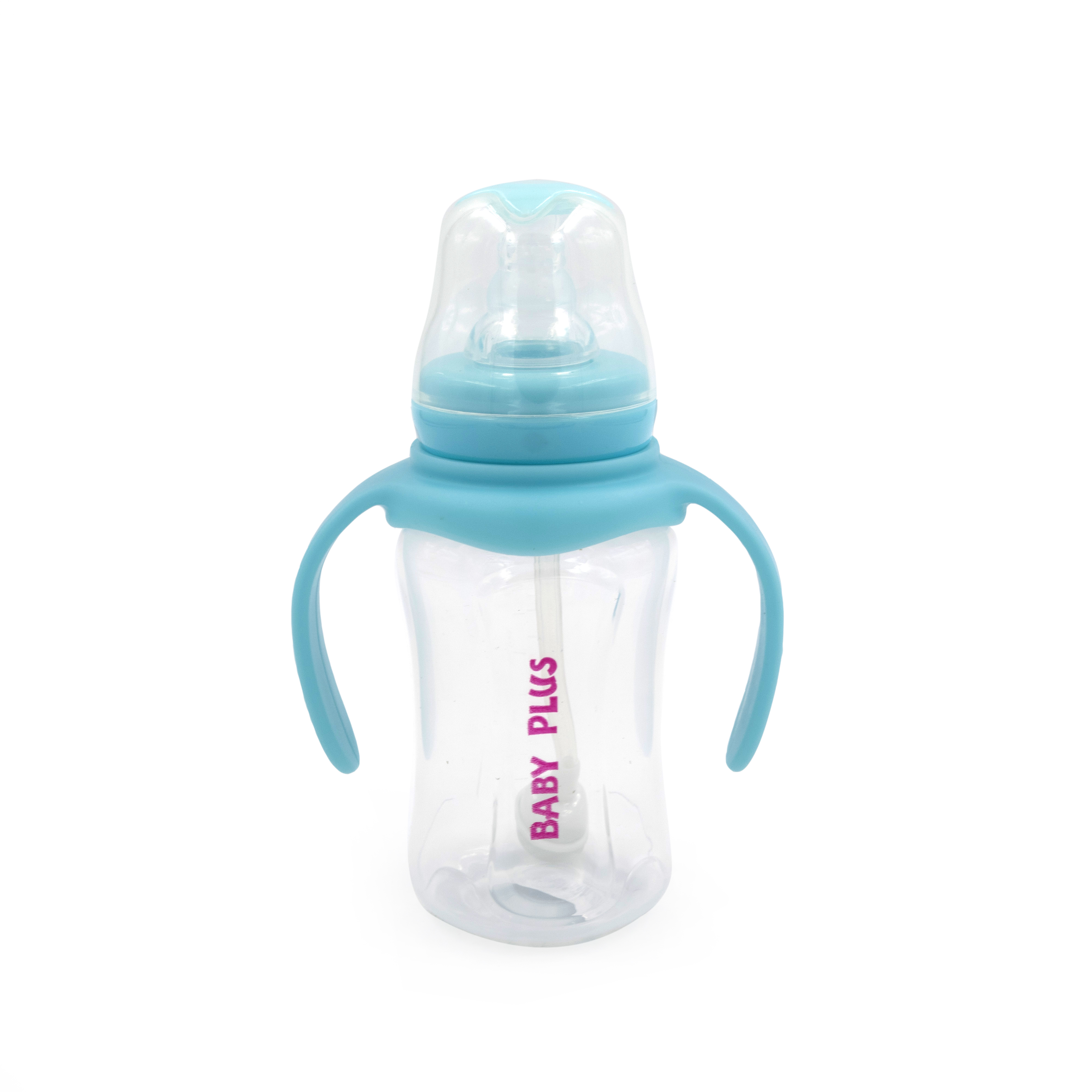 Baby Plus Baby Nature Feeding Bottle Pack Of 1, 150Ml - Blue/Clear
