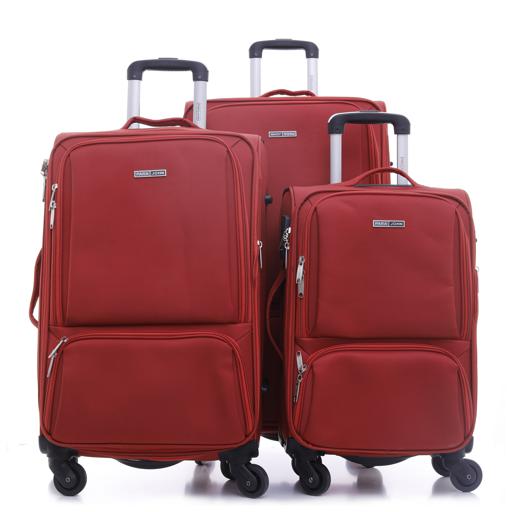 Parajohn PJTR3089 Polyester Soft Trolley Luggage Set, Orange