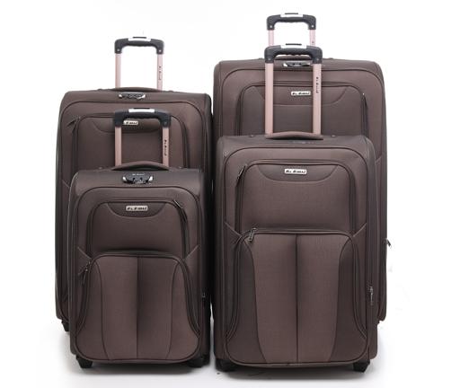 Abraj 4 Pieces Soft Trolley Luggage Bags Set