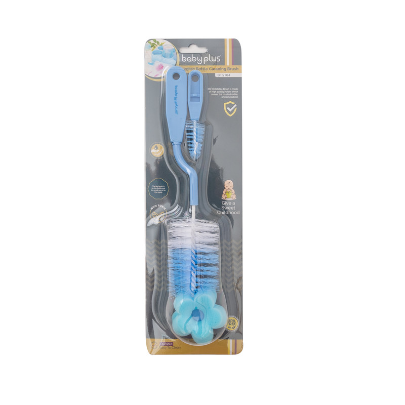 Baby Plus Feeding bottle cleaning Brush Set  High qualitty PVC Baby Unisex