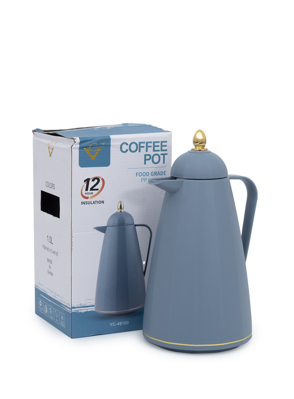 Day N Day Vacuum Flask with Double Wall Glass 1.5  Liter | Wide Mouth with Anti-Leakage Cap Double Walled Travel Mug 