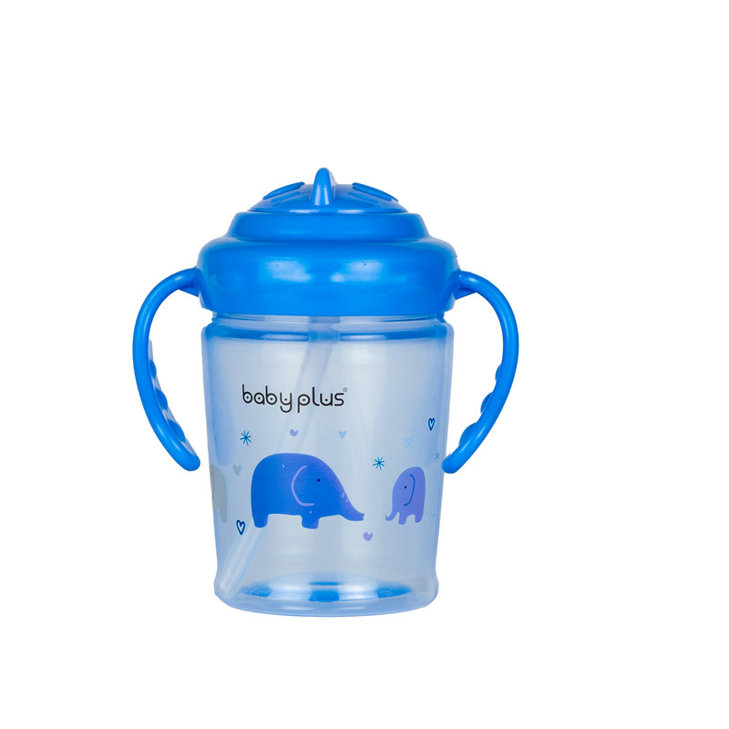 Baby Plus 2 Handle Cup with Swivel Lid 400ml/6MONTH Bpa free 
