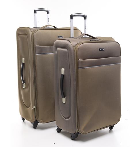 Abraj 2 Pieces Soft Trolley Luggage Bags Set